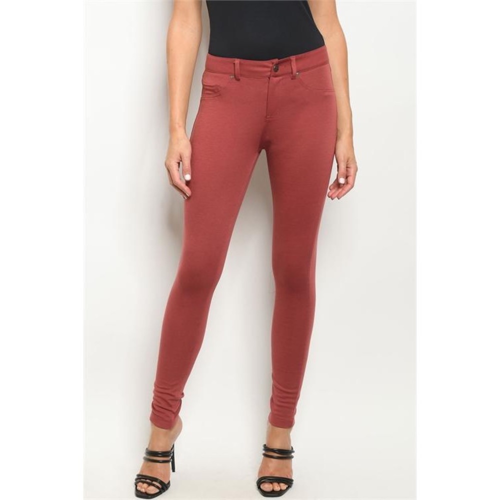 Maroon Skinny Pants